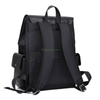Fashion Waterproof Pu Leather Black Travel Business Laptop Back Bag College Student School Bag Luxury Men Backpack