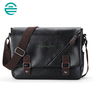 OEM ODM Luxury Handbags Waterproof PU Leather Casual Business Men's Messenger Crossbody Shoulder Document Bag