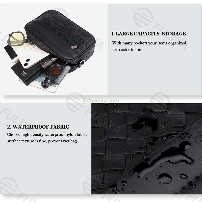 Wholesale Luxury Leather Business Messenger Bag Portable PU Crossbody Flap Bags Shoulder Bag Handbag for Men
