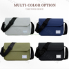 Custom Logo Large Capacity Portable Shoulder Bag Waterproof Nylon Men Messenger Cross body Bag For Teenagers