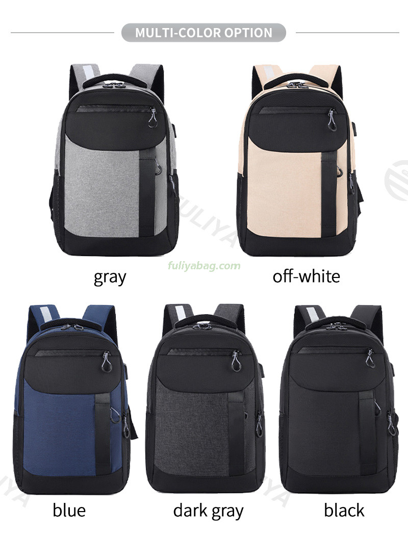 C-80262 Waterproof USB Charging Travel Business Laptop Backpack