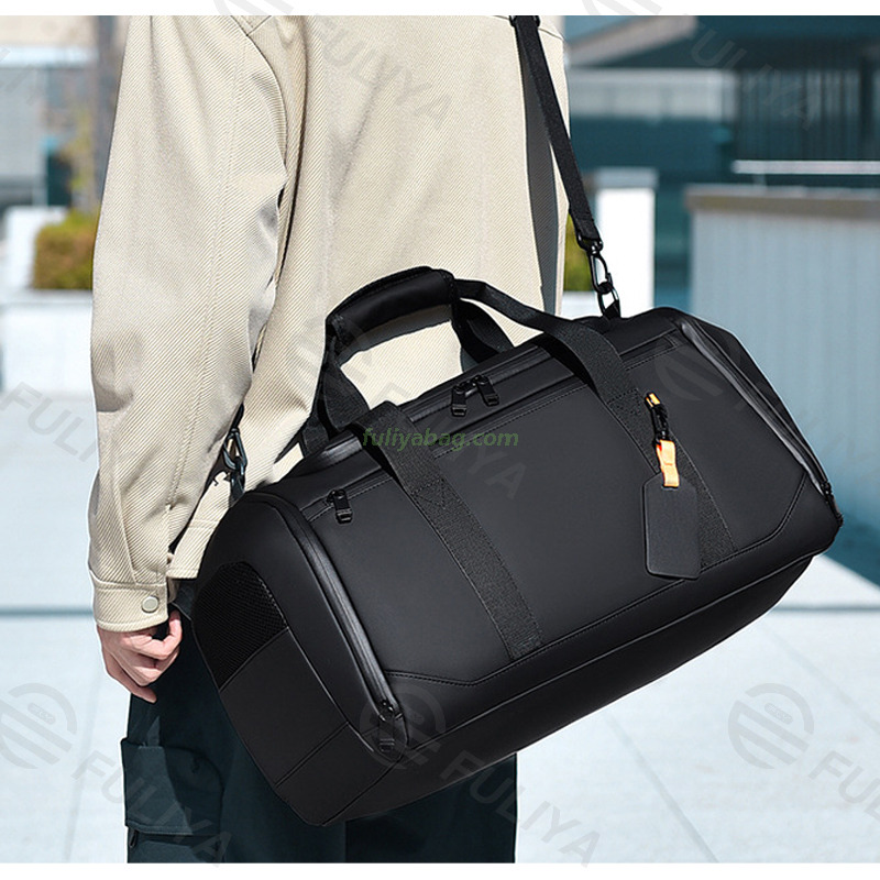 Custom Unisex Large Capacity Hand Carry Travel Luggage Bag Shoes Compartment Waterproof Sports Fitness Gym Duffel Bag