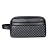 Custom PU Leather Business Bag Luxury Handbag Wrist Bag Waterproof Wear-Resistant Geometric Design Men Clutch Bag