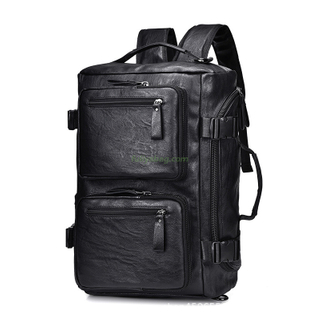 Head Short-distance Hiking Mountaineering Bags Shoulder Pu Leather Shoulder Bag Outdoor Multifunctional Travel Backpack