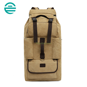 110 L Oversized Capacity Hike Backpack Durable Canvas Tactical Outdoor Travel Trekking Camping Youth Hiking Backpack