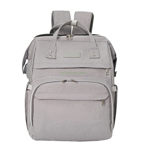 Wholesale Baby Mummy Diaper Bag USB Charging Port Portable Outting Women Backpack Folding Bed Mommy Bag
