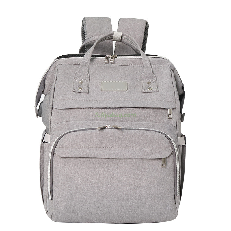 Wholesale Baby Mummy Diaper Bag USB Charging Port Portable Outting Women Backpack Folding Bed Mommy Bag