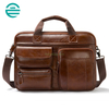 Men's Messenger Bag Office Work Shoulder Bag Computer Handbag Business Laptop Genuine Leather Briefcase
