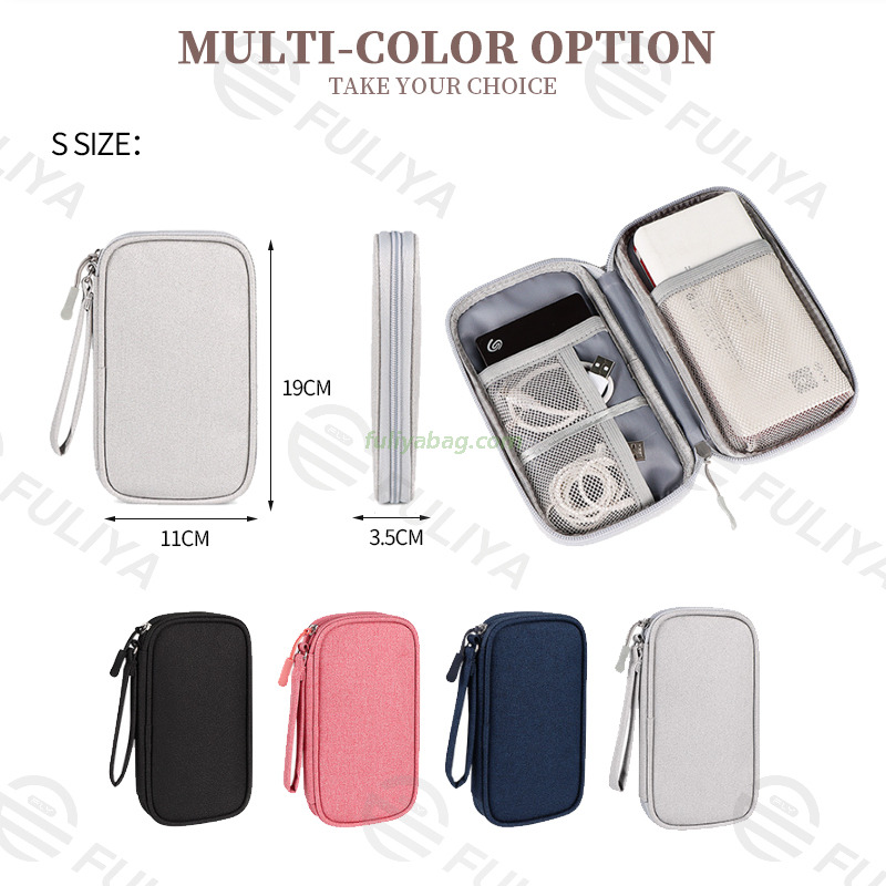 Custom Digital Gadget Charger Charging Accessories Bag Gear Electronic Organizers Storage Bag For Outdoor Travel