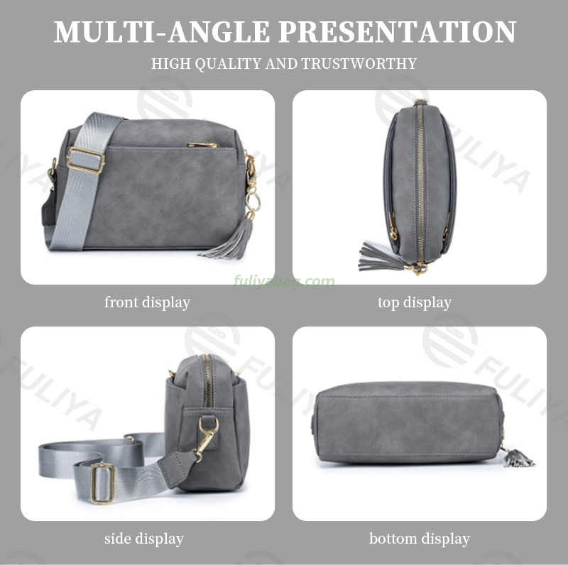 Custom Cell Phone Purse Shoulder Tassels Handbag Wallet Messenger Bag Zip Small Crossbody Bag for Women