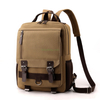 Retro Canvas Backpack College High School Bags Multi Function Crossbody Shoulder Strap Student Backpack