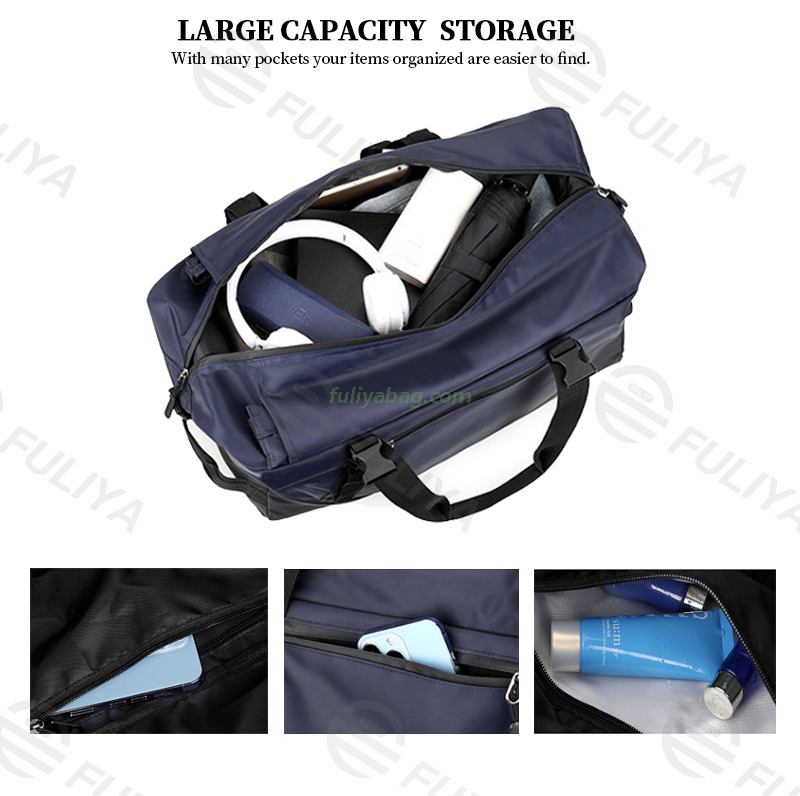 Custom Duffel Training Backpack Waterproof Nylon Weekender Overnight Duffel Travel Gym Tote Bags Fitness Sports Tote Bag