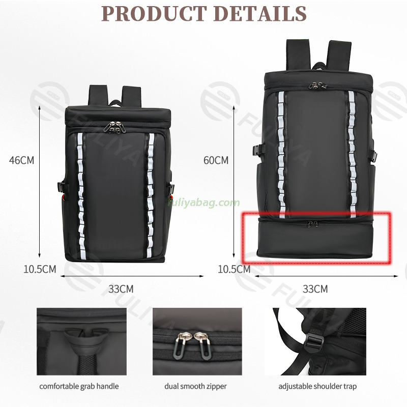 Custom Waterproof Multi-layer Black Packsack Surfing Backpack Hiking Laptop Bagpack Backwoods Sports Travel Backpacks