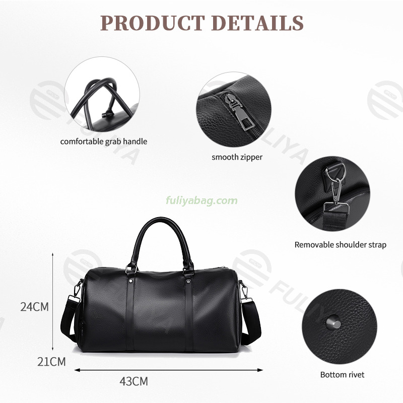 Custom Printed Sport Hand Carry Waterproof Large Luggage Gym Short Distance Trips Tote Bag Leather Duffle Travel Bag