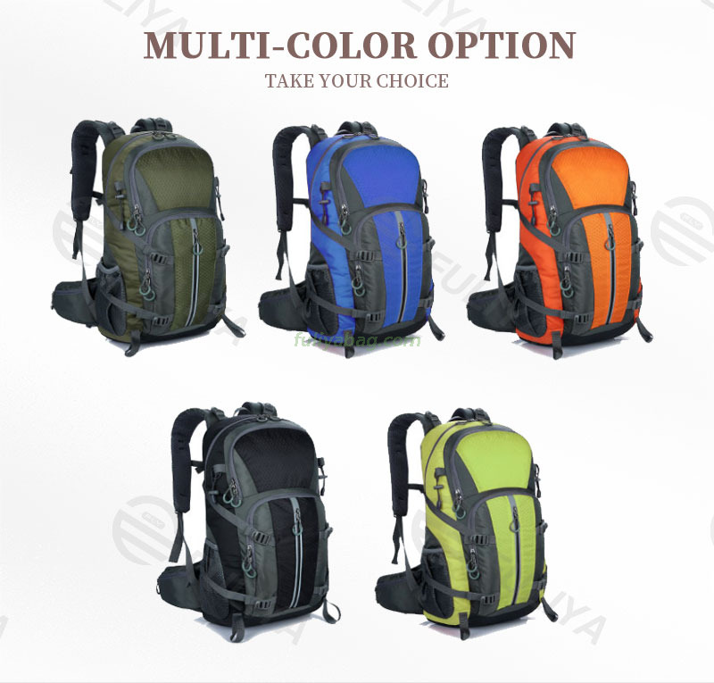 Custom Logo OEM Waterproof Camping Backpack Stylish Backpack Traveling Hiking Equipment Mountain Climbing Bag For Men