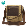 Custom Vintage Waterproof Crossbody Single Shoulder Bag Luxury Canvas Business Messenger Bag for Men