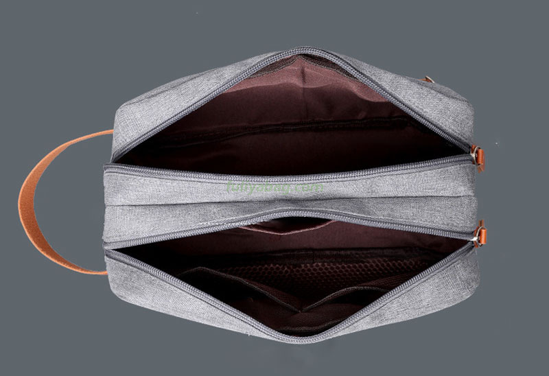 Custom Logo Men Women Oxford Cloth Makeup Bag Portable Handbag Hanging Toiletries Travel Cosmetic Skincare Storage Bag