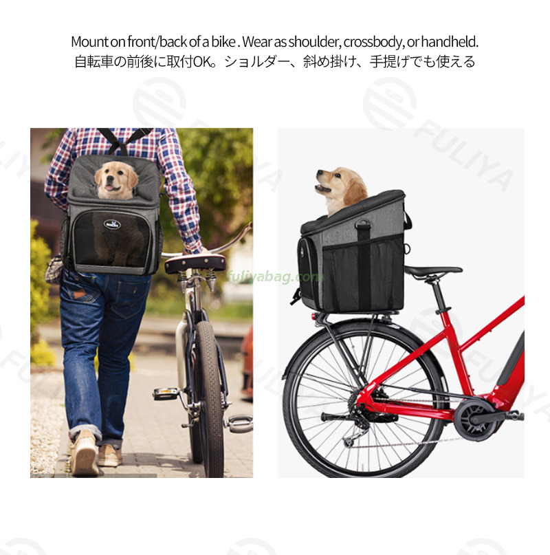 Custom Large Capacity Breathable Waterproof Cat Dog Travel Bag Single Shoulder Pet Carrier Backpack for Hiking Biking