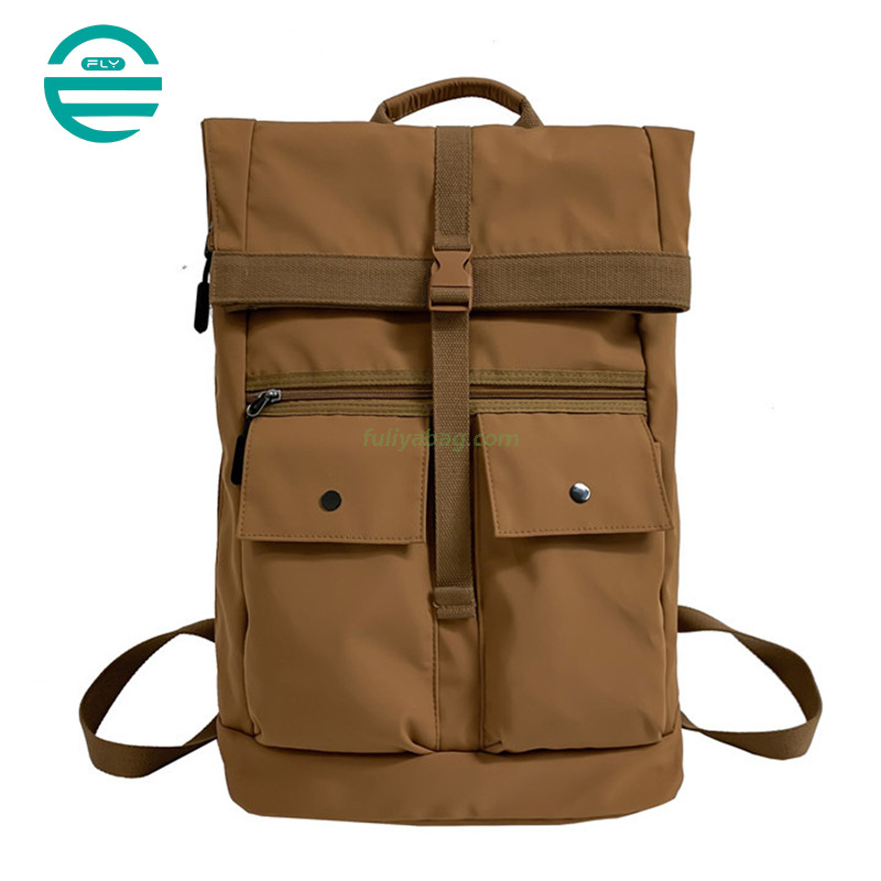 Fashion Men Female Travel Bagpack Large Capacity School Bags College Laptop Bags Student Casual Rolltop Roll Backpack