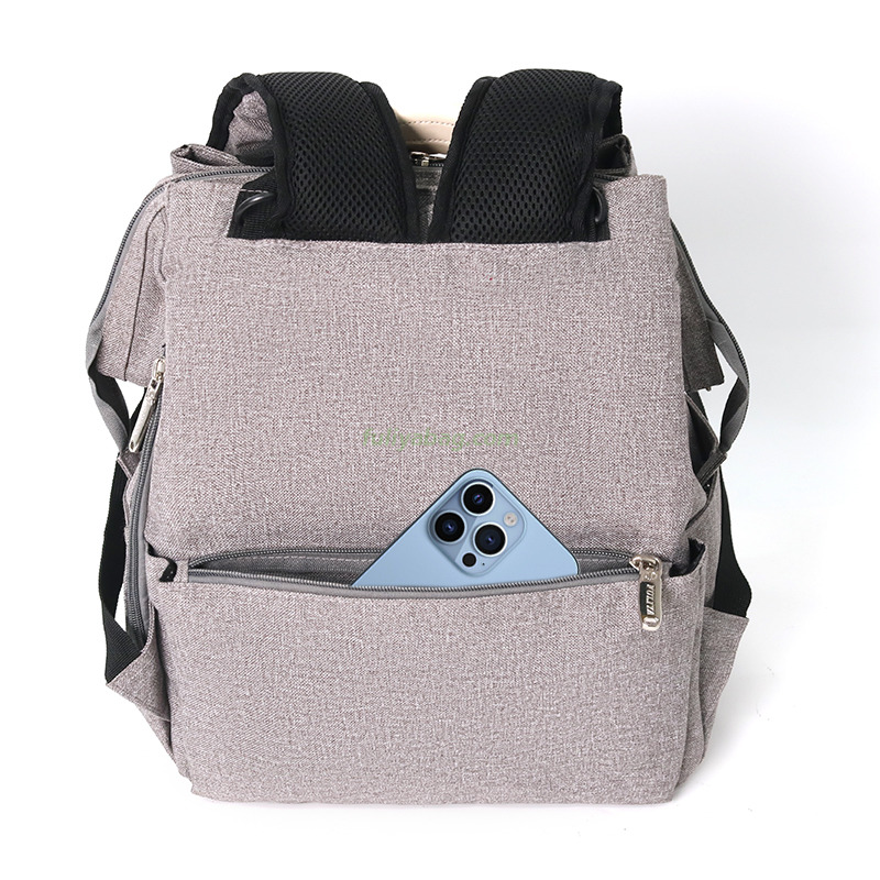 Multifunction Custom Luxury Insulated Layer Tote Nappy Mommy Bag Waterproof Travel Mummy Baby Diaper Bag Backpack
