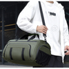Men Women Adjustable Strap Sport Gym Bag Overnight Bag Waterproof Travel Duffle Bag with Shoes Compartment