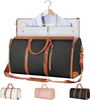 Factory Custom Wholesale Pu Leather Travel Suit Bag Travelling Foldable Bags Luggage Duffel Garment Bags