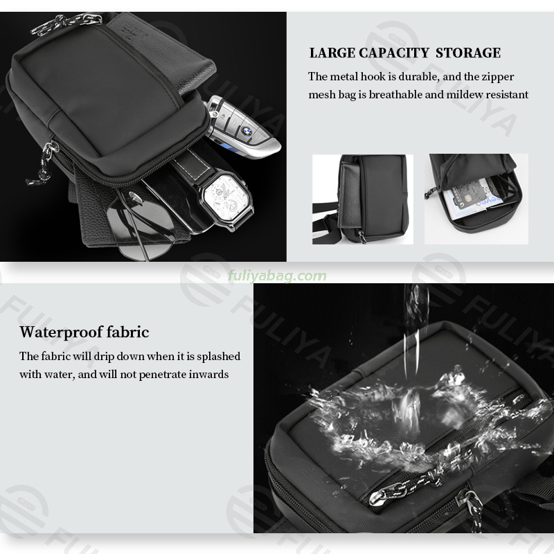 Customization Travel Hiking Running Sport Sling Crossbody Bag Daypack Leisure Chest Crossbody Shoulder Bag