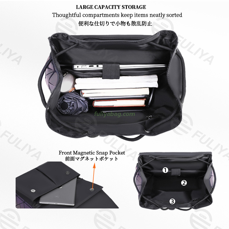 Designer Bag Laser Luxury Custom Logo Lightweight Large Capacity Unisex College Student Business Laptop Backpack for Men