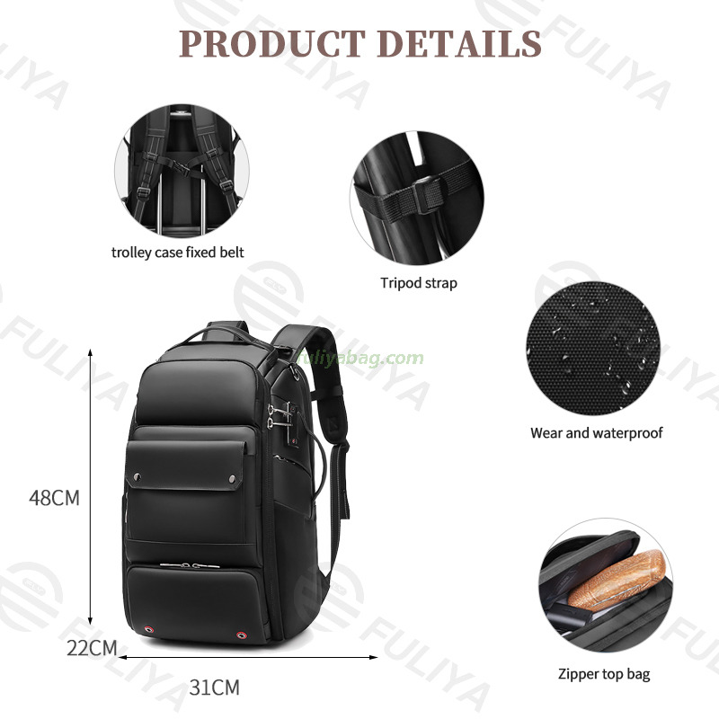 Custom Logo Waterproof Outdoor Activities Hiking Travel Large Photography Dslr Camera Backpack Bag for Camera