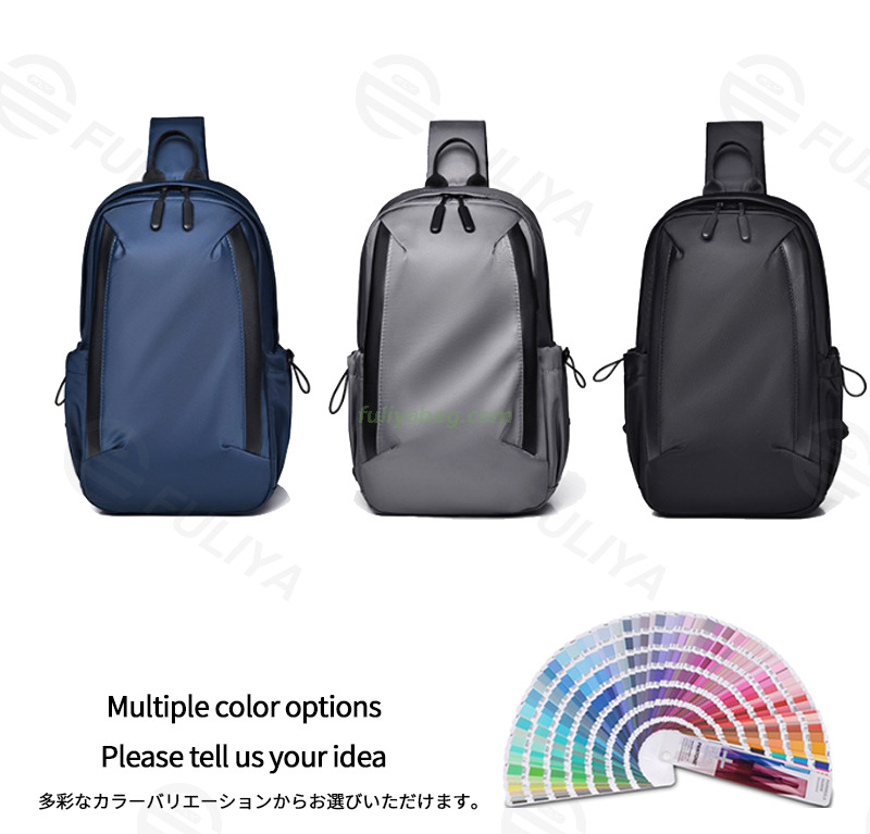 Custom Logo Stylish Waterproof Portable Men Chest Back Bag Outdoor Travel Crossbody Single Sling Pack Sports Chest Bag
