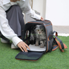 Custom Wholesale Outdoor Portable Folding Mesh Breathable Pet Travel Carrier Bag for Dogs and Cats Pet Transport Cage