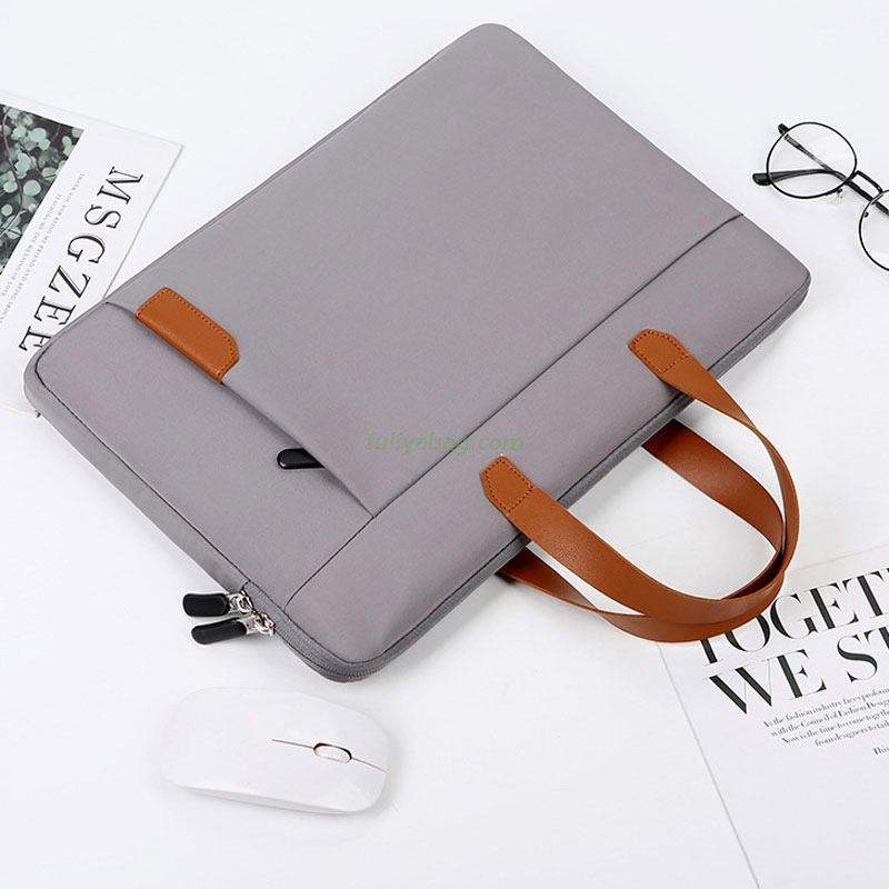 Custom Logo Color Thin Briefcase Waterproof Oxford Laptop Business Travel Computer Hand Bag Short Sleeve Laptop Bag