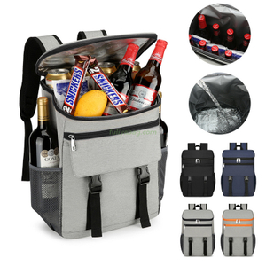 New Ice Beer Business Soft Leakproof Custom Logo Printed Outdoor Camping Lunch Picnic Insulated Cooler Backpack Bag