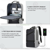 Custom Portable College Oxford 15.6 Inch Waterproof Business USB Charging Student School Bags Laptop Backpack