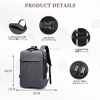 Business Custom Lightweight Durable School Backpack Notebook Bag Waterproof Travel Large Capacity Usb Laptop Backpack