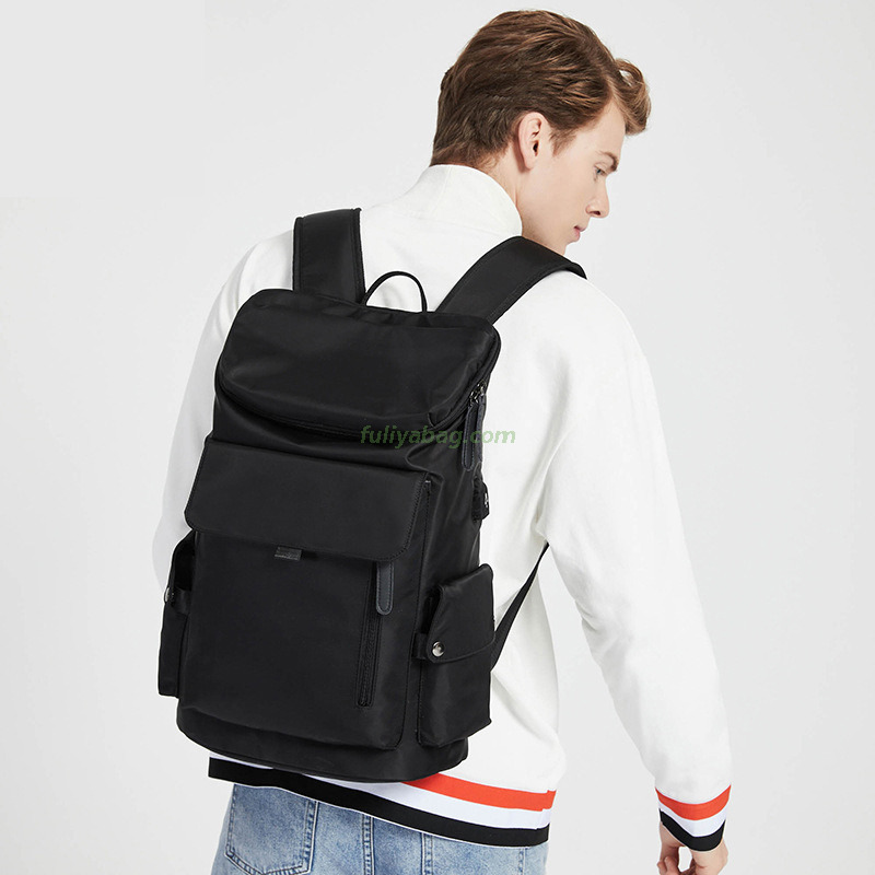 Fashion Waterproof Custom Logo School Bag Casual Large Capacity USB Student Anti-theft Laptop Backpack for Men