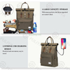 Durable High Quality Men Women Polyester Daypack Vintage Waterproof Rucksack Other Laptop Roll Top Backpack 