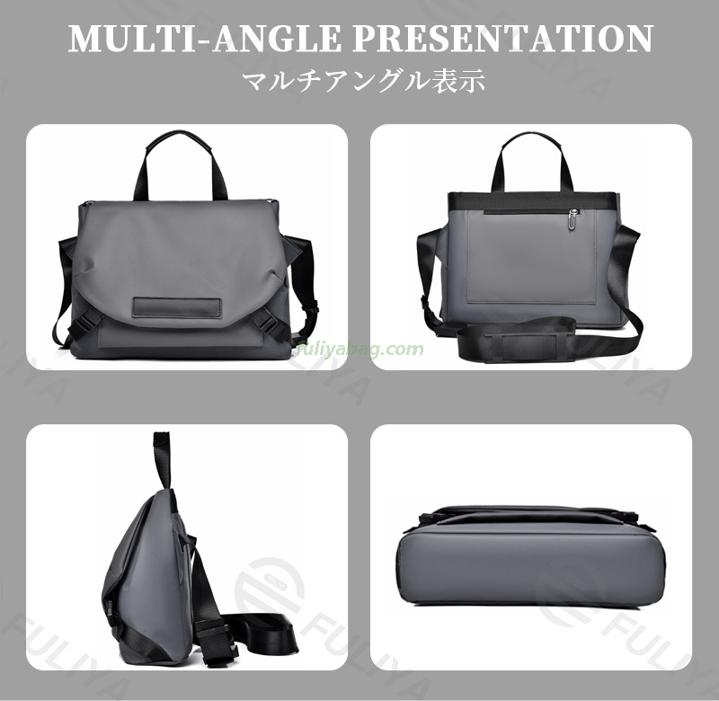 Unisex Custom Wholesale Large Capacity Daily Waterproof Wear Resistant Outdoor Travel Simple Student Messenger Bag