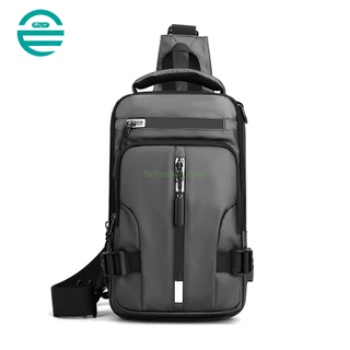 Multifunction Nylon Waterproof Crossbody Shoulder Bag Phone Pouch Custom Men's Chest Sling Bag for Men