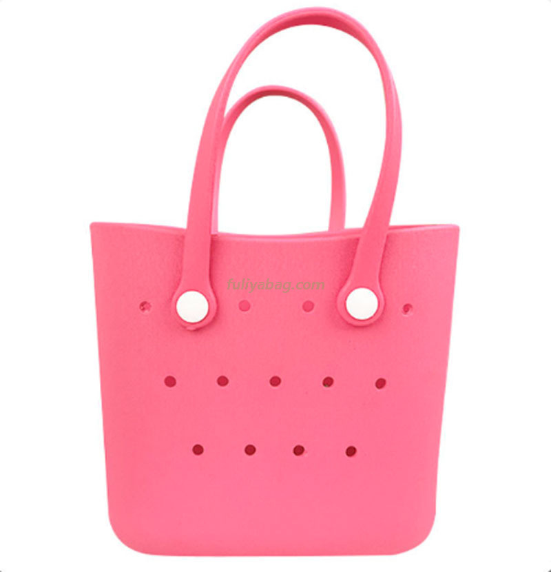 Multipurpose Outdoor Silicone EVA Satchel Purse Kids Cartoon Cute Badge Shoulder Handbags Children DIY Beach Tote Bag