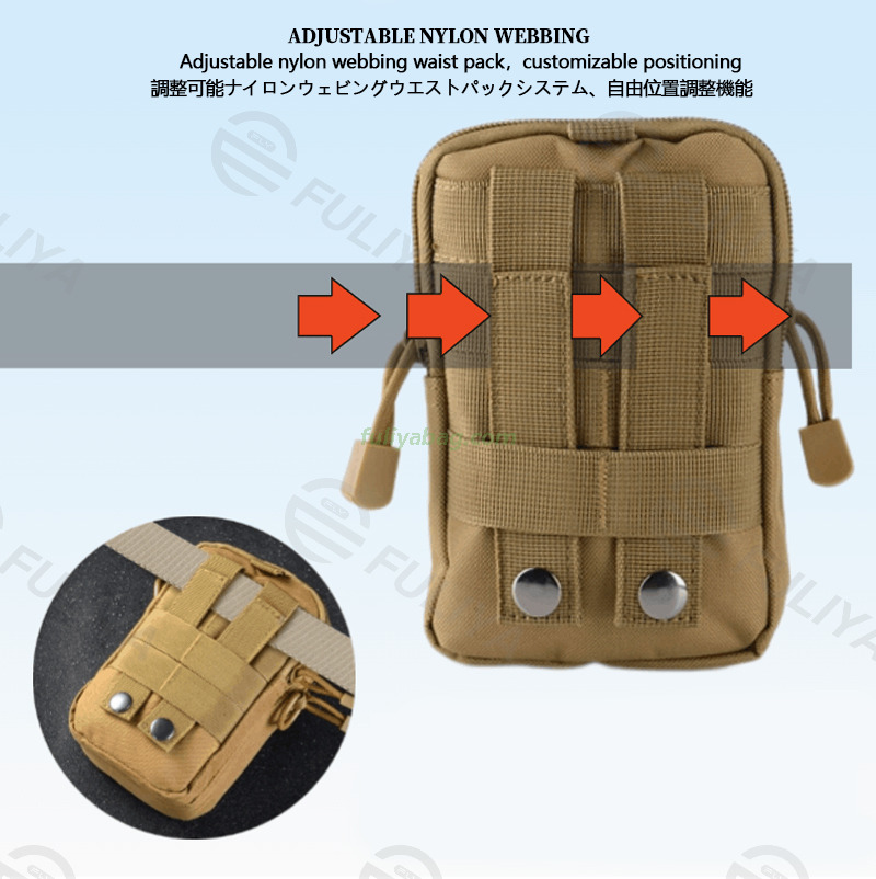Wholesale Custom Logo Waterproof Belt Loop Phone Pouch Holder Bag Sport Running Belt Tactical Waist Bag for Women Men