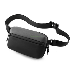 Custom Logo Adjustable Strap Small Crossbody Fanny Pack Pouch Trendy Chest Bag Sports Outdoor Travel Mens Waist Bag