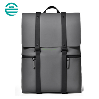 Computer Backpack Waterproof PU Leather Casual Business Notebook Interlayer Bag Laptop Backpack for Men