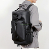 Custom Logo Fashionable PU Duffle Bag Portable Zipper Closure Shoe Compartment Sport Gym Travel Backpack for Men Women