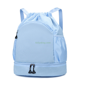 Custom Print Waterproof Basketball Soccer Sports Gym Bag Water-Resistant String Beach Volleyball Bag Drawstring Backpack