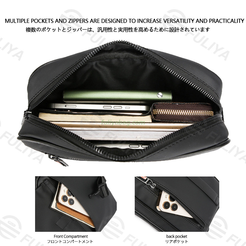 Customization New Casual High-End Large Capacity Shoulder Men's Bag Multifunctional Crossbody Shoulder Bags
