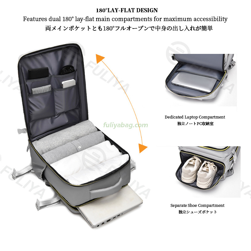 Customized Logo Luxury Men Women Large Capacity Multifunctional Multi-Pocket Laptop Bag Casual Outdoor Travel Backpack