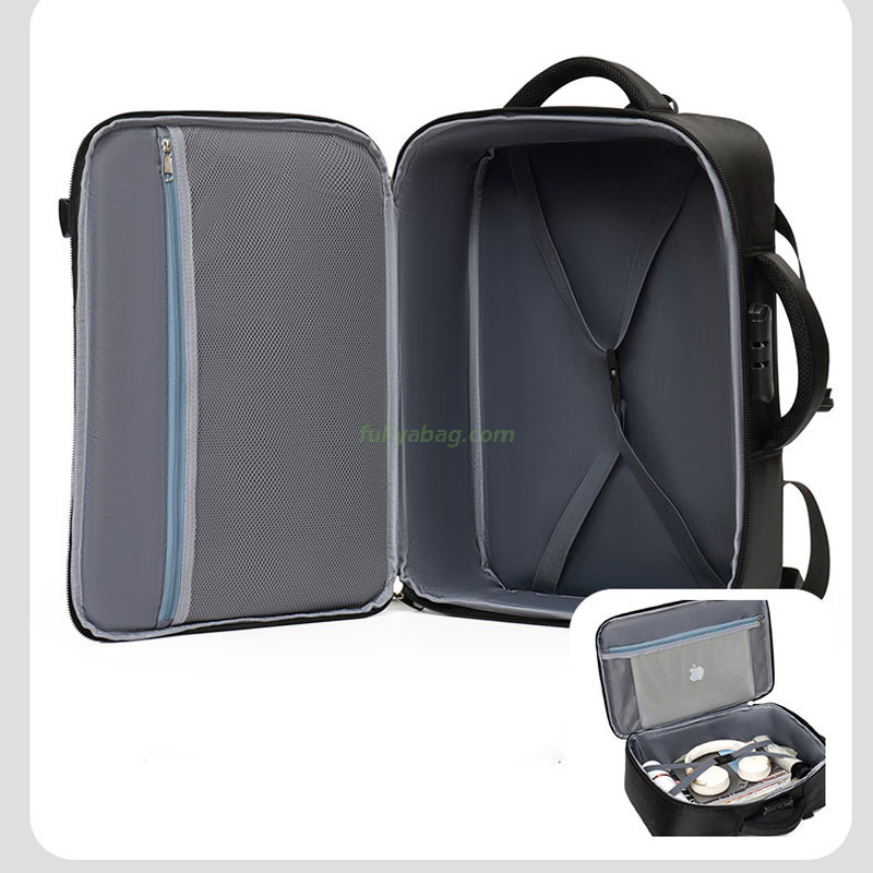 Custom Logo Multifunctional 15.6 Inch Casual Business Men Anti Theft Large Capacity Business Travel Laptop Backpack Bag