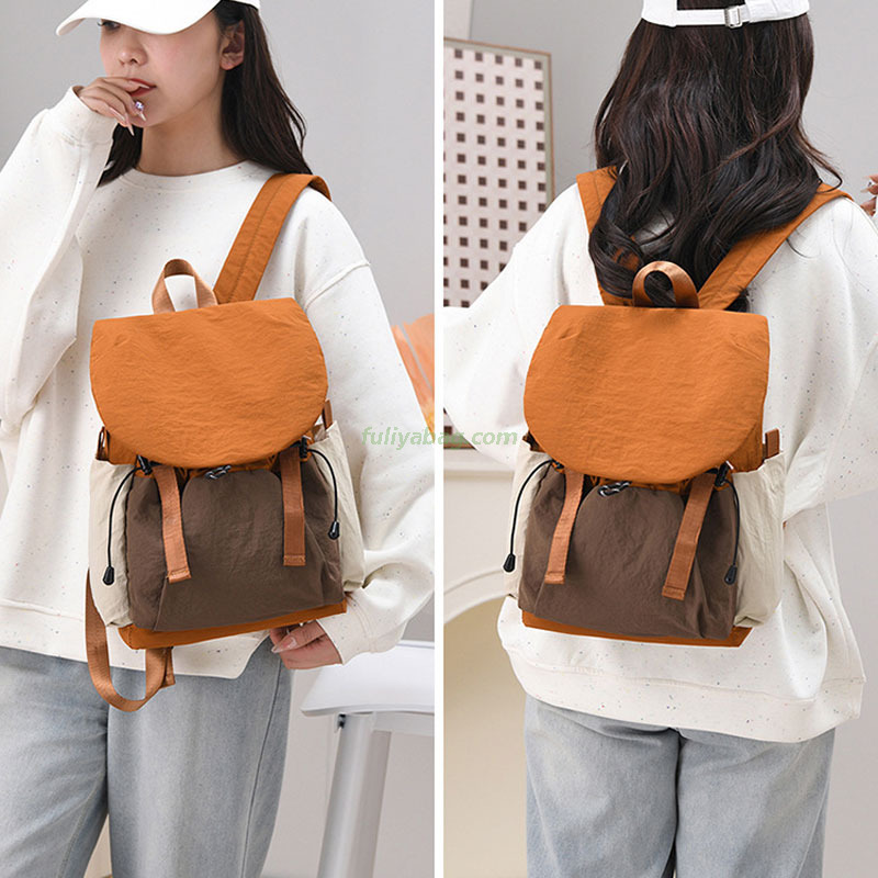 Wholesale Daily Travel Casual Custom Logo School Kids Backpack Bag Lightweight Students Drawstring Backpack for Teenager