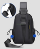 Custom Multifunctional Men's Shoulder Messenger Bag Durable Waterproof Zipper Closure Chest Bag With Headphones Hole